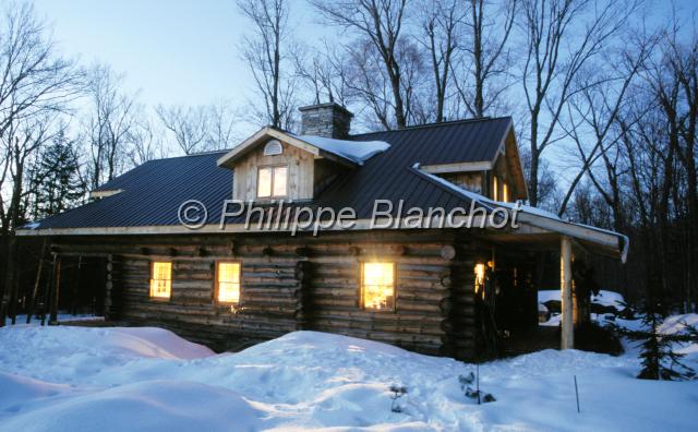 canada ontario  12.JPG - ChâletParc Algonquin sous la neigeOntarioCanada